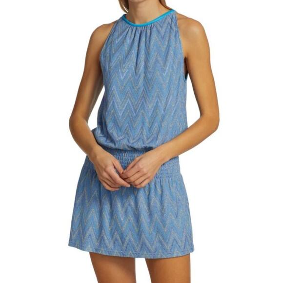 Ramy Brook Women's Ocean Paris Drop-Waist Minidress Size XS - Picture 1 of 9